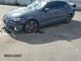 2017 Audi A3 Sedan Premium with VIN WAUAUGFF6H1036520, listed as a Copart auction lot 51693975 with 57,721 mi miles and Salvage Title. Bid and sale history available at carsss.com. Image 1.