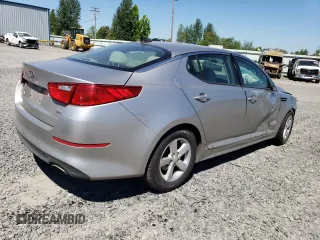 2015 Kia Optima LX with VIN KNAGM4A75F5537767, listed as a Copart auction lot 61660814 with Not Provided miles and Salvage Title. Bid and sale history available at DreamBid. Image 3.