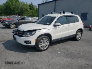 2012 Volkswagen Tiguan S z VIN WVGBV7AX7CW541588, wystawiony jako Copart lot #59750875 z przebiegiem 134 650 mil mil oraz Szkoda całkowita • Salvage title. Historia ofert i sprzedaży dostępna na DreamBid. Obrazek 1.