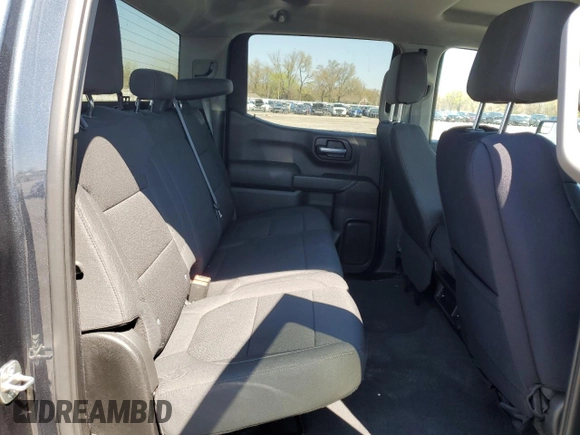 2020 Chevrolet Silverado 1500 Custom with VIN 3GCPWBEH9LG251137, listed as a Copart auction lot 48581374 with 53,304 mi miles and Salvage Title. Bid and sale history available at carsss.com. Image 10.