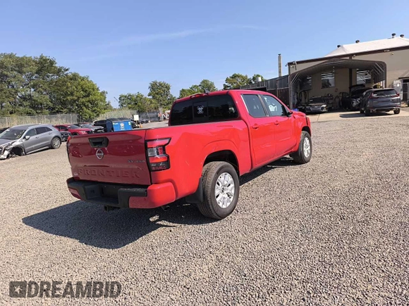 2022 Nissan Frontier SV with VIN 1N6ED1FK3NN660596, listed as a Copart auction lot 41824205 with 33,214 mi miles and Salvage Title. Bid and sale history available at carsss.com. Image 4.