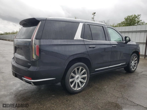 2022 Cadillac Escalade Premium Luxury Platinum with VIN 1GYS4DKL8NR201234, listed as a Copart auction lot 47799635 with 27,893 mi miles and Clean Title. Bid and sale history available at carsss.com. Image 3.