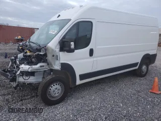 2024 Ram ProMaster Cargo Tradesman with VIN 3C6LRVDG7RE132725, listed as a Copart auction lot 85145604 with 2,020 mi miles and Salvage Title. Bid and sale history available at DreamBid. Image 1.
