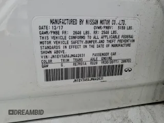 2018 Infiniti Q50 3.0t LUXE with VIN JN1EV7AR4JM442631, listed as a Copart auction lot 50511885 with 0 mi miles and Salvage Title. Bid and sale history available at carsss.com. Image 12.