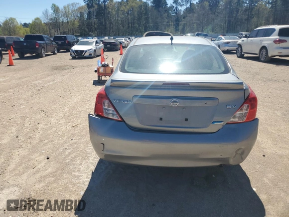 2014 Nissan Versa SV with VIN 3N1CN7AP4EL835230, listed as a Copart auction lot 49030075 with 189,146 mi miles and Salvage Title. Bid and sale history available at DreamBid. Image 6.