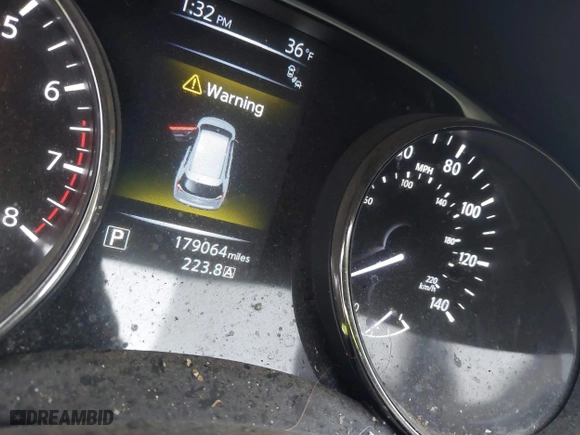 2016 Nissan Rogue S with VIN KNMAT2MVXGP709517, listed as a IAAI auction lot 41493634 with 179,064 mi miles. Bid and sale history available at carsss.com. Image 16.