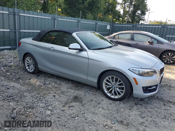 2016 BMW 2 Series 228i with VIN WBA1K9C52GV321963, listed as a Copart auction lot 71393424 with 118,029 mi miles and Salvage Title. Bid and sale history available at carsss.com. Image 4.