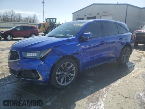 2020 Acura MDX Technology with VIN 5J8YD4H08LL021282, listed as a Copart auction lot 49643005 with 114,218 mi miles and Salvage title. Bid and sale history available at DreamBid. Image 1.