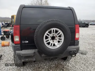 2008 Hummer H3 SUV with VIN 5GTEN13E188114275, listed as a Copart auction lot 81418254 with 196,190 mi miles and Salvage Title. Bid and sale history available at DreamBid. Image 6.
