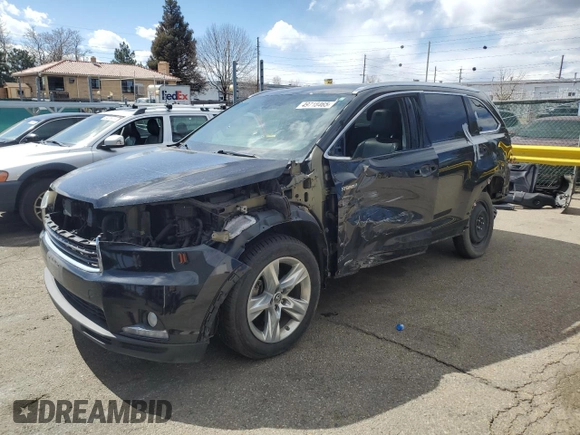 2016 Toyota Highlander Hybrid Limited with VIN 5TDDCRFH4GS019183, listed as a Copart auction lot 49718465 with 136,879 mi miles and Salvage Title. Bid and sale history available at carsss.com. Image 1.