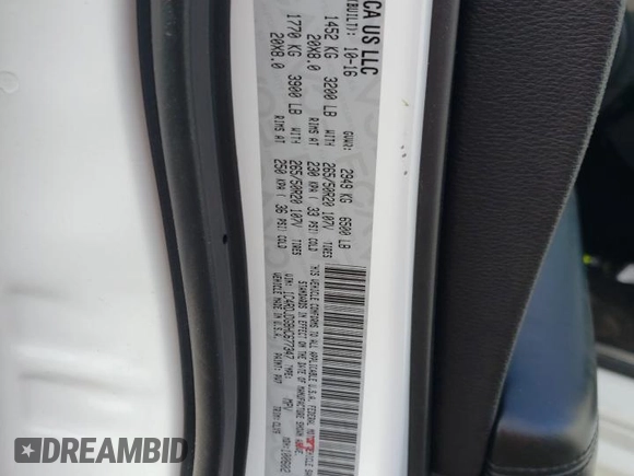 2017 Dodge Durango GT with VIN 1C4RDJDG8HC677347, listed as a Copart auction lot 58028305 with 111,952 mi miles and Salvage title. Bid and sale history available at DreamBid. Image 13.