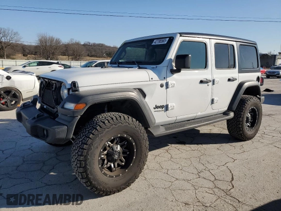 2022 Jeep Wrangler Unlimited Sport with VIN 1C4HJXDG6NW201051, listed as a Copart auction lot 42795565 with 30,197 mi miles and Salvage Title. Bid and sale history available at DreamBid. Image 1.