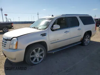2012 Cadillac Escalade ESV Luxury with VIN 1GYS4HEF7CR294323, listed as a Copart auction lot 57628645 with 215,109 mi miles and Salvage title. Bid and sale history available at DreamBid. Image 1.