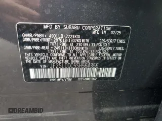 2025 Subaru Forester Premium with VIN JF2SLDDC5SH564356, listed as a Copart auction lot 64316515 with 1,841 mi miles and Clean title. Bid and sale history available at DreamBid. Image 13.