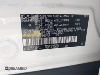 2024 Toyota RAV4 Hybrid XSE with VIN 2T3E6RFV9RW077941, listed as a IAAI auction lot 42012134 with 31,009 mi miles and . Bid and sale history available at DreamBid. Image 9.
