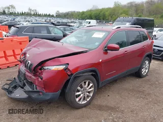 2014 Jeep Cherokee Limited z VIN 1C4PJMDB9EW281248, wystawiony jako IAAI lot #42180172 z przebiegiem 153 777 mil mil oraz . Historia ofert i sprzedaży dostępna na DreamBid. Obrazek 2.