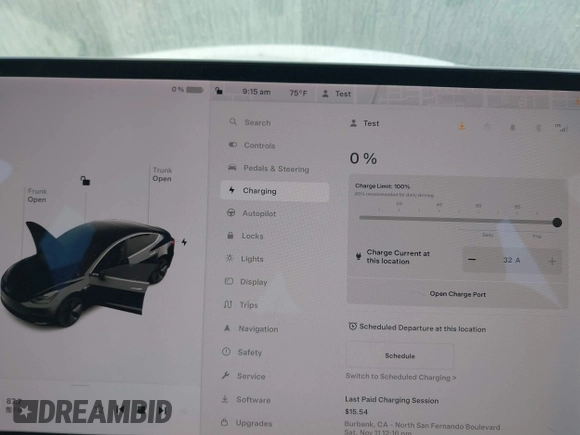 2019 Tesla Model 3 Mid Range with VIN 5YJ3E1EA2KF362048, listed as a IAAI auction lot 40141734 with 70,321 mi miles and . Bid and sale history available at carsss.com. Image 16.