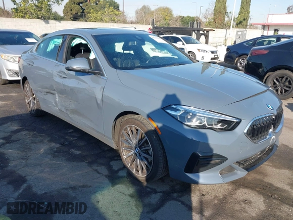 2022 BMW 2 Series 228i with VIN WBA53AK07N7K38682, listed as a IAAI auction lot 41233449 with 27,615 mi miles. Bid and sale history available at carsss.com. Image 1.