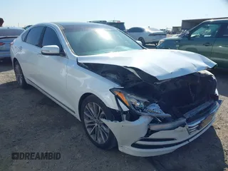 2015 Hyundai Genesis 3.8L z VIN KMHGN4JE1FU052607, wystawiony jako IAAI lot #41874716 z przebiegiem 146 082 mil mil oraz . Historia ofert i sprzedaży dostępna na DreamBid. Obrazek 1.
