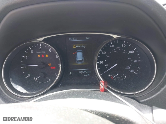 2016 Nissan Rogue SV with VIN KNMAT2MV8GP602286, listed as a IAAI auction lot 41867711 with 130,990 mi miles. Bid and sale history available at carsss.com. Image 7.