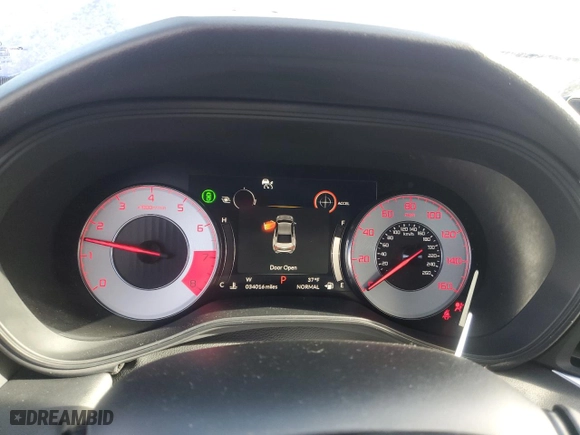 2023 Acura TLX w/A-Spec Package with VIN 19UUB6F50PA000930, listed as a Copart auction lot 44003555 with 34,016 mi miles and Salvage Title. Bid and sale history available at carsss.com. Image 9.