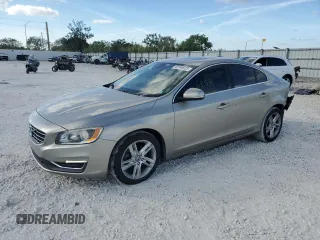 2015 Volvo S60 T5 Drive-E Premier Plus with VIN YV140MFC1F2302222, listed as a Copart auction lot 42749023 with 63,551 mi miles. Bid and sale history available at carsss.com. Image 1.