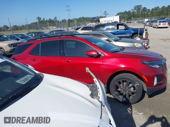 2023 Chevrolet Equinox RS with VIN 3GNAXMEG7PS123060, listed as a IAAI auction lot 42016289 with 59,964 mi miles and . Bid and sale history available at DreamBid. Image 13.