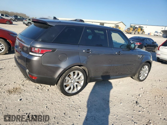 2016 Land Rover Range Rover Sport V6 HSE with VIN SALWR2PFXGA103672, listed as a Copart auction lot 50547225 with 103,350 mi miles and Clean Title. Bid and sale history available at carsss.com. Image 3.