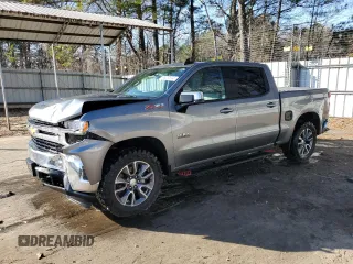 2020 Chevrolet Silverado 1500 LT with VIN 3GCUYDET9LG145753, listed as a Copart auction lot 86282944 with 153,395 mi miles and Salvage Title. Bid and sale history available at DreamBid. Image 1.