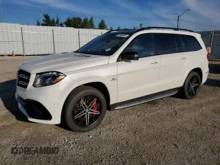 2018 Mercedes-Benz GLS with VIN 4JGDF7FE8JB101218, listed as a Copart auction lot 69864824 with 76,109 mi miles and Salvage Title. Bid and sale history available at carsss.com. Image 1.