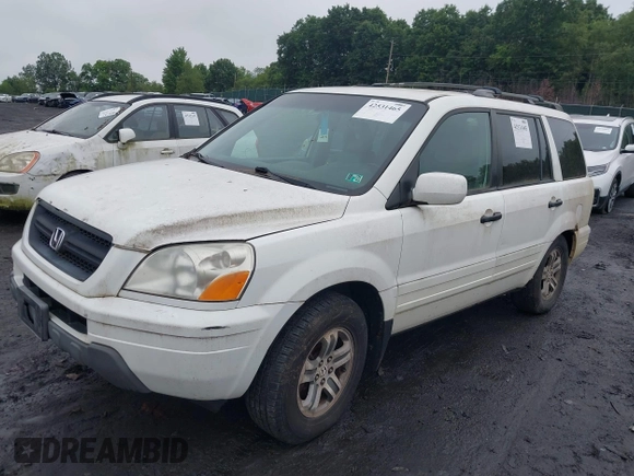2003 Honda Pilot EX z VIN 2HKYF18723H583140, wystawiony jako IAAI lot #42531465 z przebiegiem 179 206 mil mil oraz . Historia ofert i sprzedaży dostępna na DreamBid. Obrazek 2.