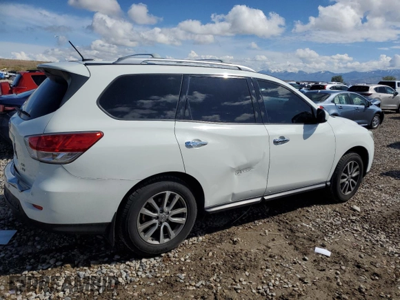 2015 Nissan Pathfinder SV with VIN 5N1AR2MM2FC706716, listed as a Copart auction lot 54173455 with 178,725 mi miles and Salvage title. Bid and sale history available at DreamBid. Image 3.