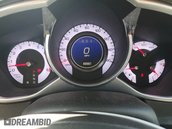 2012 Cadillac SRX Luxury Collection with VIN 3GYFNAE36CS653119, listed as a Copart auction lot 53866715 with 69,997 mi miles and Salvage Title. Bid and sale history available at DreamBid. Image 9.