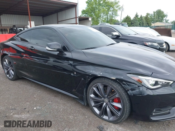 2018 Infiniti Q60 Red Sport 400 with VIN JN1FV7EL7JM631445, listed as a IAAI auction lot 42244030 with 42,121 mi miles and . Bid and sale history available at DreamBid. Image 6.