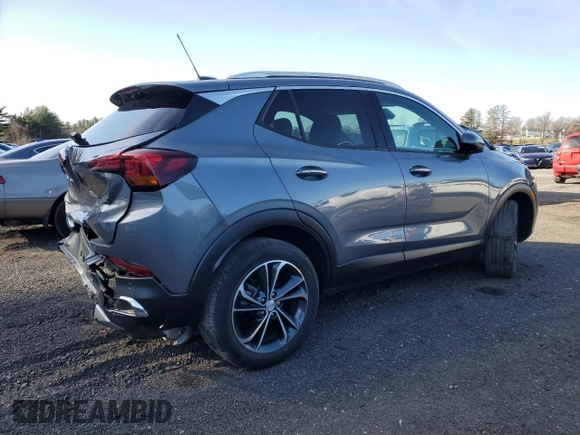 2020 Buick Encore GX Essence with VIN KL4MMGSL8LB119620, listed as a Copart auction lot 84553714 with 13,465 mi miles and Salvage title. Bid and sale history available at DreamBid. Image 3.