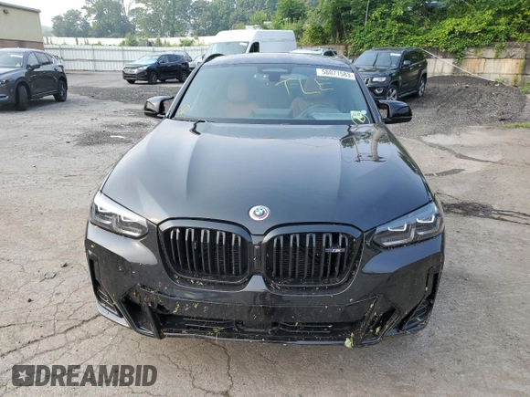 2023 BMW X4 M40i with VIN 5UX43DT0XP9P68536, listed as a Copart auction lot 58071583 with 11,399 mi miles. Bid and sale history available at carsss.com. Image 5.
