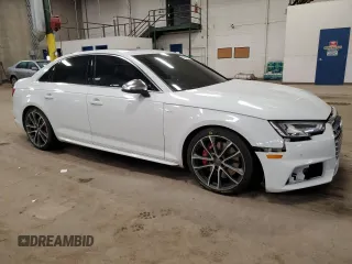 2018 Audi S4 Prestige z VIN WAUC4AF43JA002626, wystawiony jako Copart lot #47585835 z przebiegiem 93 514 mil mil oraz Szkody całkowita. Historia ofert i sprzedaży dostępna na DreamBid. Obrazek 4.