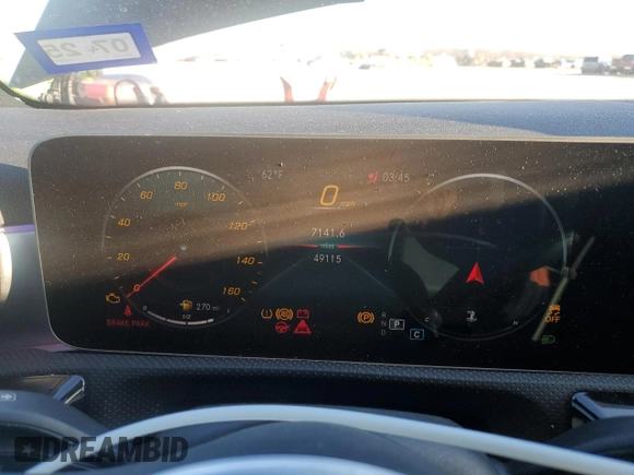2020 Mercedes-Benz A 220 z VIN W1K3G4EB6LJ228454, wystawiony jako Copart lot #83713224 z przebiegiem 49 115 mil mil oraz Szkoda całkowita • Salvage title. Historia ofert i sprzedaży dostępna na DreamBid. Obrazek 9.