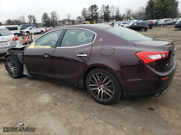 2014 Maserati Ghibli S Q4 with VIN ZAM57RTA1E1089617, listed as a Copart auction lot 44543745 with NaN miles and Salvage Title. Bid and sale history available at carsss.com. Image 2.