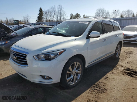2013 Infiniti JX35 with VIN 5N1AL0MM4DC333567, listed as a Copart auction lot 51448555 with 155,784 mi miles and Clean Title. Bid and sale history available at carsss.com. Image 1.