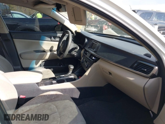 2016 Kia Optima LX with VIN KNAGT4L37G5074853, listed as a IAAI auction lot 41950918 with 151,111 mi miles. Bid and sale history available at carsss.com. Image 5.