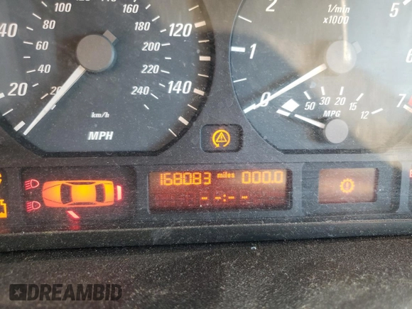 2004 BMW 3 Series 325Ci with VIN WBABW33434PL31379, listed as a Copart auction lot 55993362 with 168,083 mi miles and Salvage title. Bid and sale history available at DreamBid. Image 8.