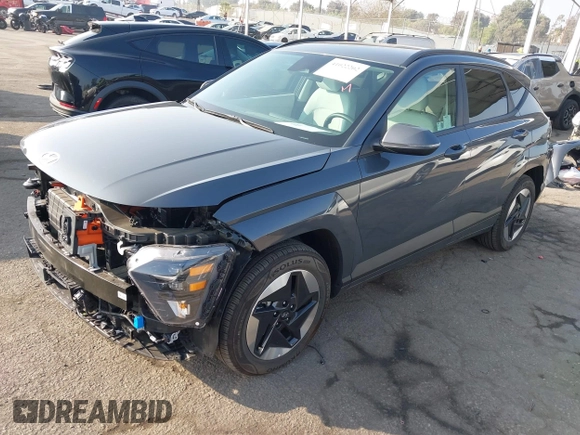 2024 Hyundai Kona SEL with VIN KM8HC3A61RU014490, listed as a IAAI auction lot 41022202 with 5,768 mi miles and . Bid and sale history available at DreamBid. Image 2.