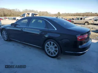 2015 Audi A8 4.0T with VIN WAU32AFD9FN033398, listed as a Copart auction lot 87655925 with 134,712 mi miles and Salvage title. Bid and sale history available at DreamBid. Image 2.