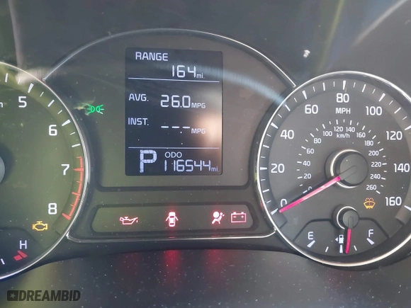 2016 Kia Forte LX with VIN KNAFK4A62G5466215, listed as a IAAI auction lot 41698637 with 116,544 mi miles. Bid and sale history available at carsss.com. Image 7.
