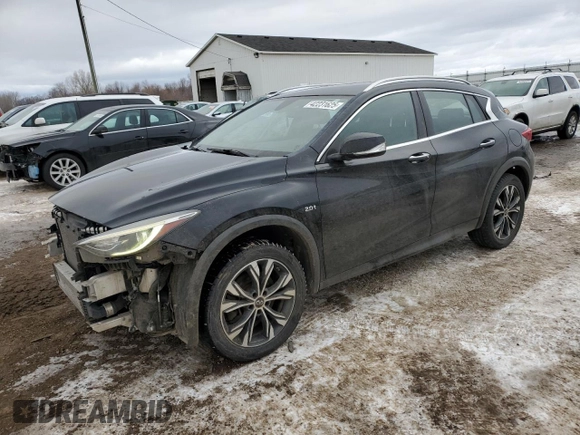 2018 Infiniti QX30 Luxury with VIN SJKCH5CR2JA058150, listed as a Copart auction lot 42231625 with 185,099 mi miles and Clean title. Bid and sale history available at DreamBid. Image 1.