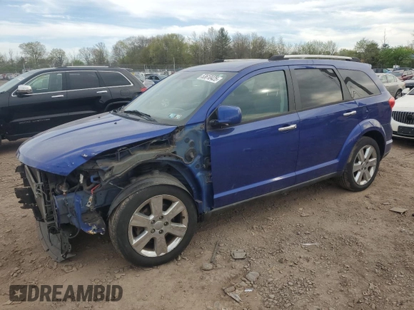 2012 Dodge Journey Crew with VIN 3C4PDCDG1CT399343, listed as a Copart auction lot 53610425 with 47,681 mi miles and Salvage title. Bid and sale history available at DreamBid. Image 1.