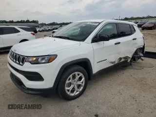 2024 Jeep Compass Sport with VIN 3C4NJDAN8RT157988, listed as a Copart auction lot 52944995 with 7,740 mi miles and Salvage title. Bid and sale history available at DreamBid. Image 1.