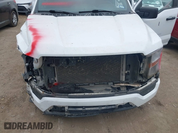 2023 Ford F-150 XL with VIN 1FTEX1CP9PKD57496, listed as a IAAI auction lot 40744859 with 56,487 mi miles and . Bid and sale history available at DreamBid. Image 17.