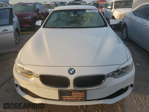 2015 BMW 4 Series 428i xDrive with VIN WBA3T1C51FP820716, listed as a Copart auction lot 73835044 with Not Provided miles and Non Repairable. Bid and sale history available at carsss.com. Image 5.